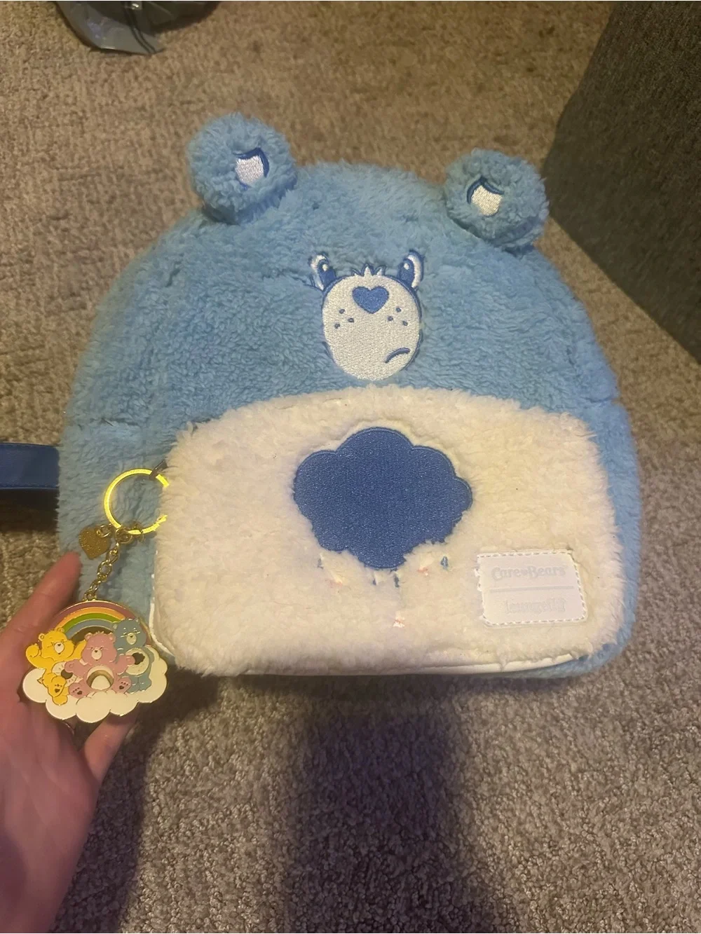 Loungefly Care Bears Grumpy Backpack